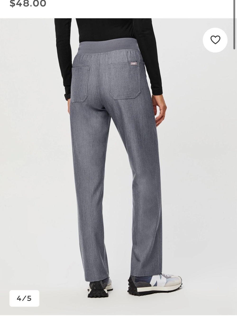 Figs Graphite High-Waist Livingston Scrub Pants - Picture 3 of 3